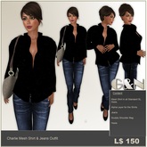 G&N Quality Design Charlie MESH Shirt & Jeans Set 