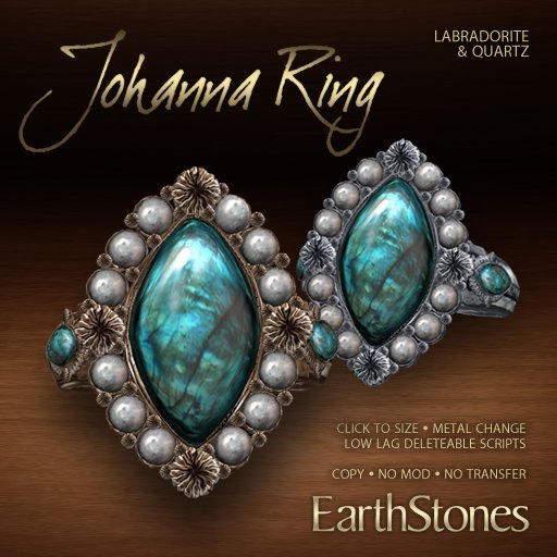EarthStones Johanna Ring - Labradorite (BOX)