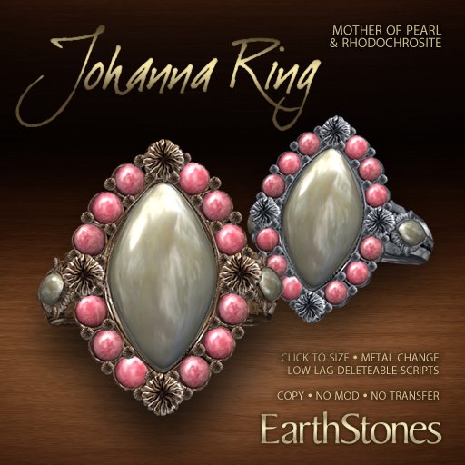 EarthStones Johanna Ring - Mother of Pearl (BOX)