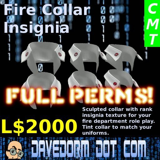 Collar Insignia: FULLPERM FIRE