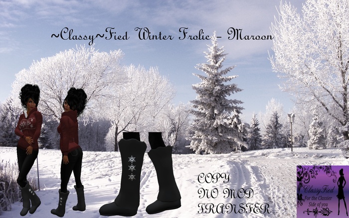 ~Classy~Fied Winter Frolic - Maroon