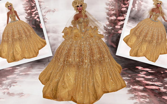 ^^MM^^ Diamond Gown Gold