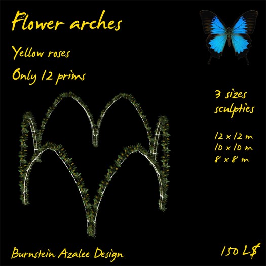 Flower arch - Yellow Roses
