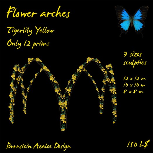 Flower arch - Tigerlily Yellow