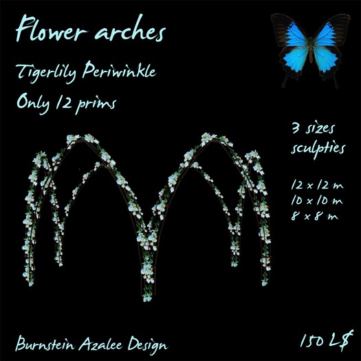 Flower arch - Tiger lily Periwinkle