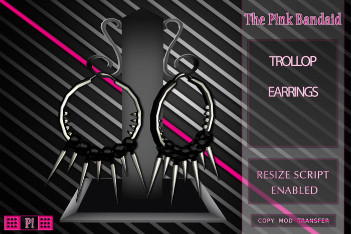 The P!nk Bandaid -Boxed- Trollop Earring