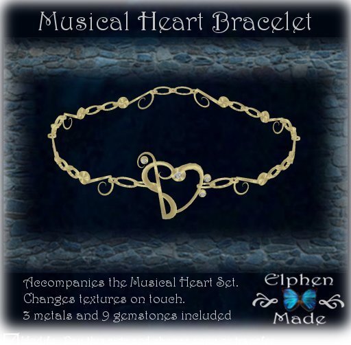 .:EM:. Musical Heart Bracelet