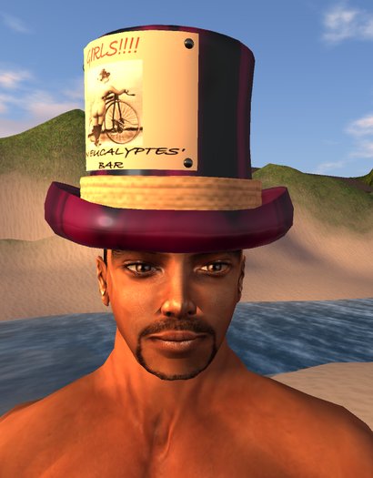 top hat - purple - poster