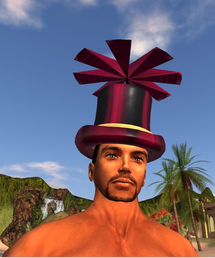 top hat - purple - fan 