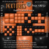 [FLR232] 8 Orange Latex and Black Latex Cushion Textures Orange Latex Textures Orange Vinyl Textures by E&D ENGINEERING
