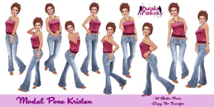 PURPLE POSE KRISTEN - Model Poses