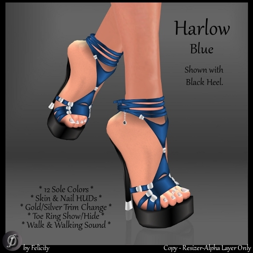 SALE! *Felicity* Harlow Stilettos - Blue High Heels Platform Shoes with Color Change Sole Shoe (12 Texture Options)