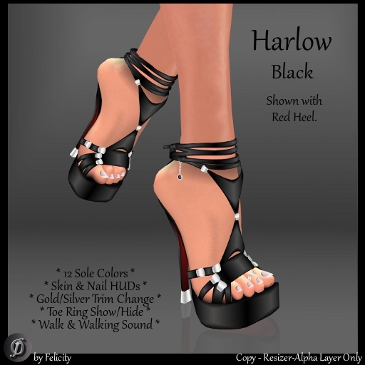 SALE! *Felicity* Harlow Stilettos - Black High Heels Platform Shoes with Color Change Sole Shoe (12 Texture Options)