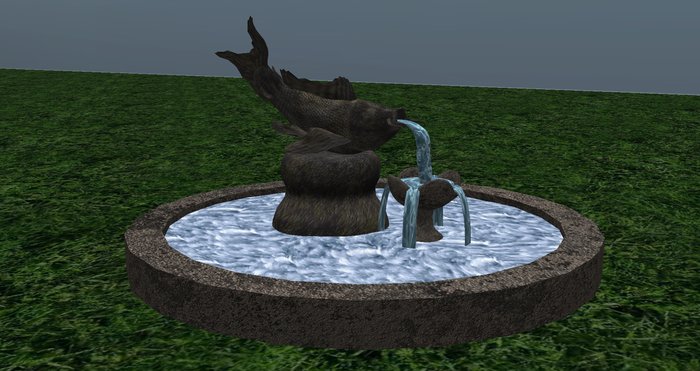 Asian Koi Fountain