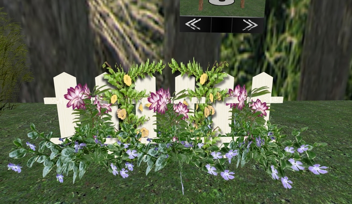 White Picket Fence with Flowers