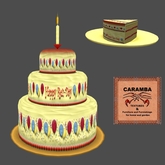 Happy Rez day cake / yellow