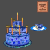 Happy Rez day cake / blue