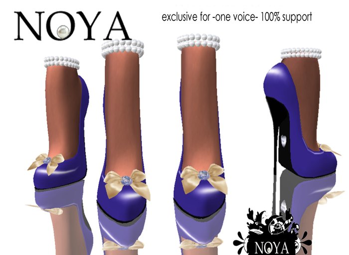 **NOYA** [99L SALE] Purple Ribbon Extreme Heels
