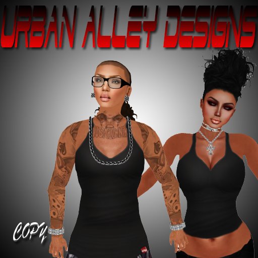 .:UAD:. Female Black Tank Tops (Boxed)