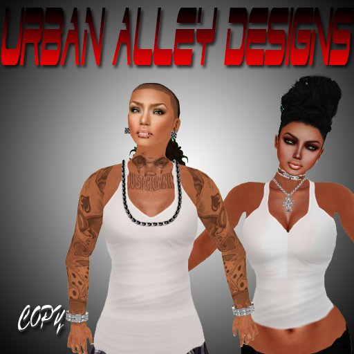 .:UAD:. Female White Tank Tops (Boxed) 