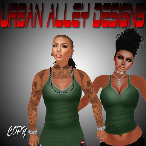 .:UAD:. Female DkGreen Tank Tops (Boxed) 