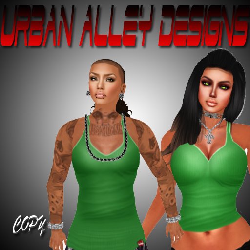 .:UAD:. Female Green Tank Tops (Boxed) 