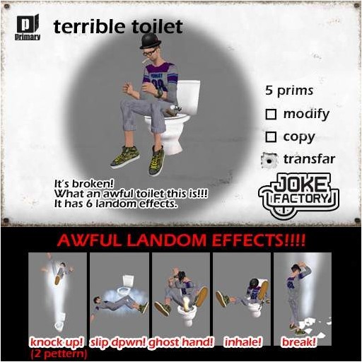 Second Life Marketplace - *joke factory* terrible toilet