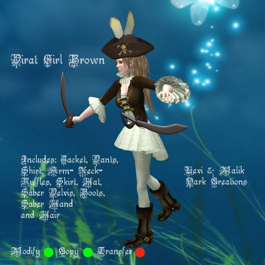 Pirat Girl Brown