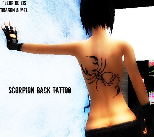 Scorpion Back Tattoo