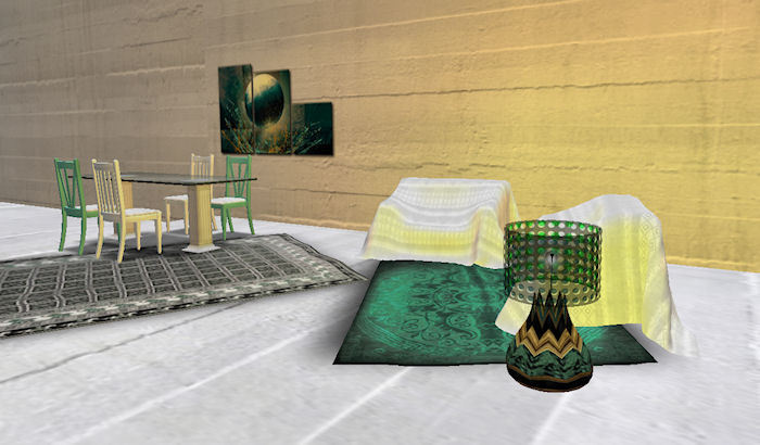 Simay Design-Dining room white & green 