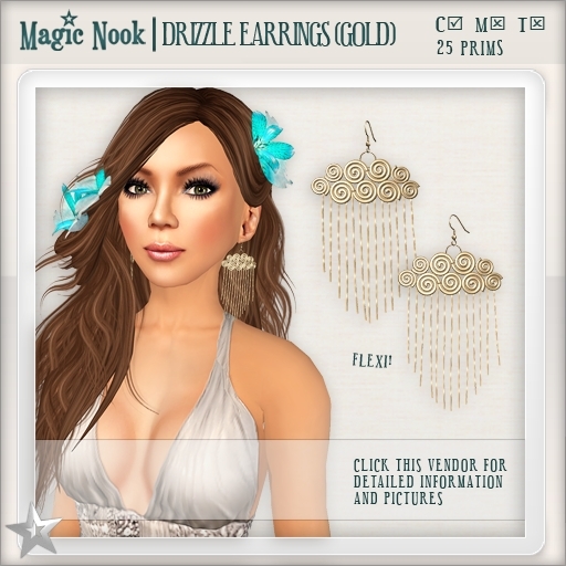 [MAGIC NOOK] Drizzle Earrings (Gold)