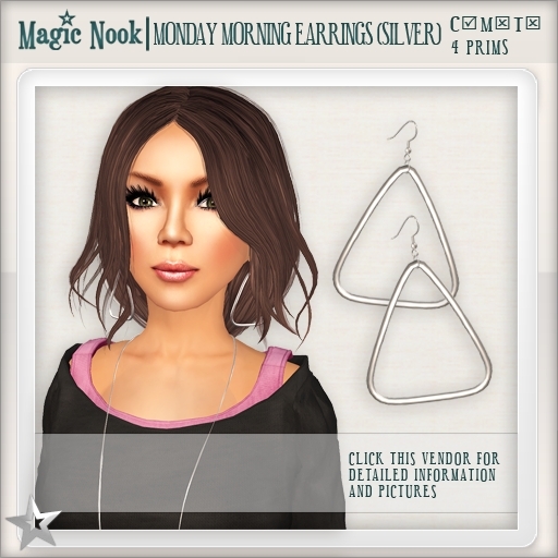 [MAGIC NOOK] Monday Morning Earrings (Silver)