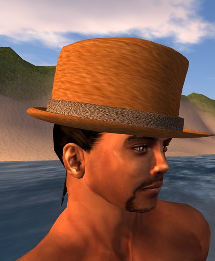 Top hat - ab type - light brown 