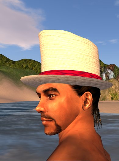 Top hat - a type - linen 