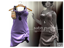 !gO! <shiny skirt> -purple satin-
