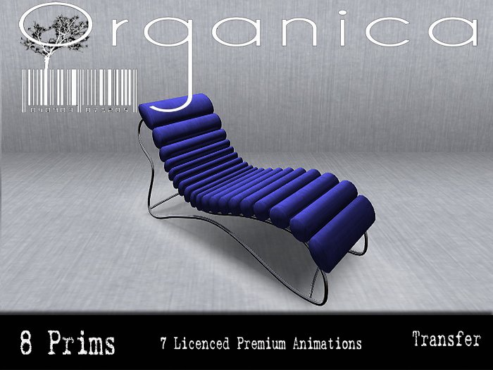Organica - Mesh Modern Recliner - Blue