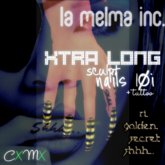 LMMA -  RI  GOLD SECRET  XTRA  LONG  NAILS 10i +TATTOO