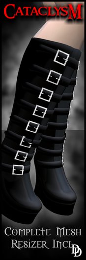 Dare Designs: Cataclysm Boots - black