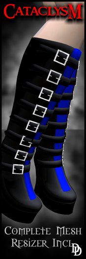 Dare Designs: Cataclysm Boots - blue