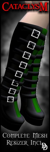 Dare Designs: Cataclysm Boots - green