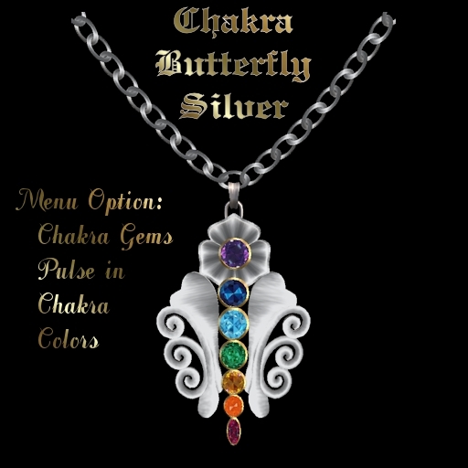 Ashira's Chakra Butterfly - Silver