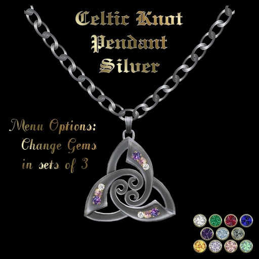 Ashira's Celtic Knot Pendant - Silver