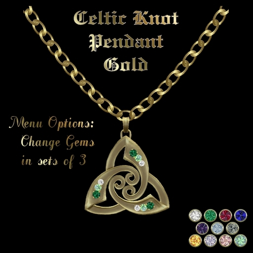 Ashira's Celtic Knot Pendant - Gold