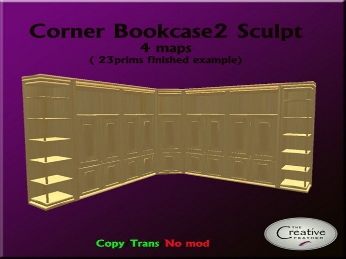 TCF`s "Corner bookcase2" sculpty