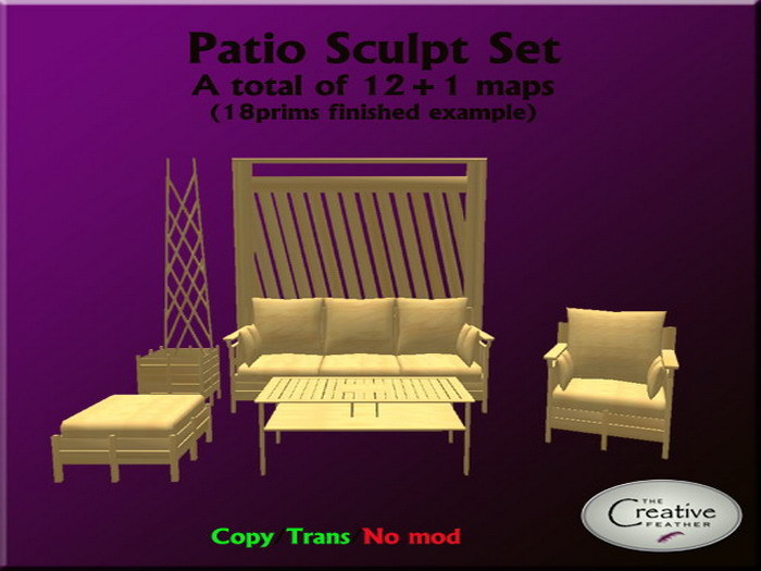 TCF`s "Patio Sculpt Set" sculpty