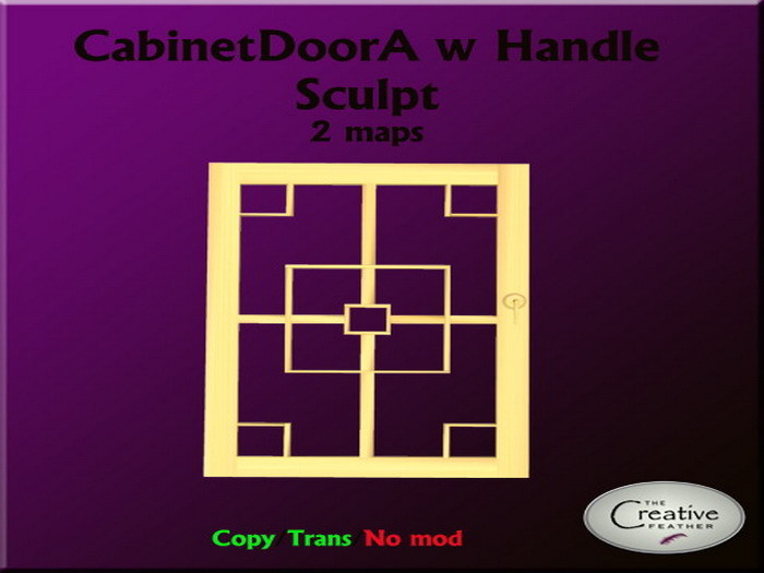 TCF`s "Cabinet doorA w handle" sculpty