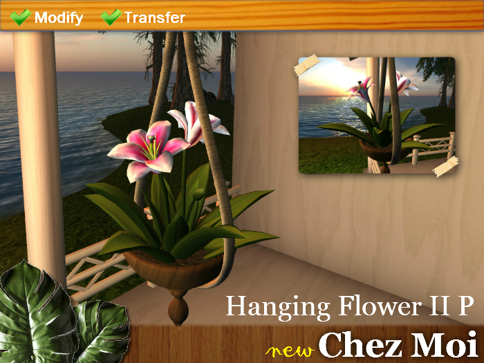 Hanging Flower II P ♥ NEW Chez Moi