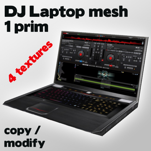 Dj Laptop Mesh | 1 prim
