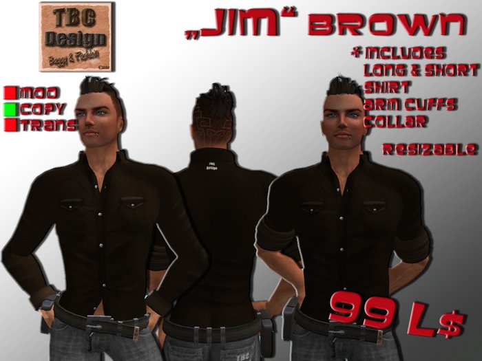 .:TBC Design:. *Jim* Shirt Brown