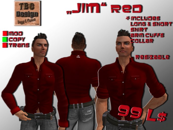 .:TBC Design:. *Jim* Shirt Red